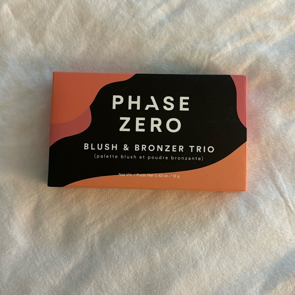 NIB, Phase Zero, Blush & Bronzer Trio Palette